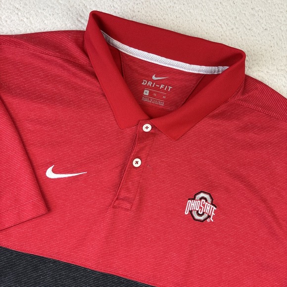 Nike Other - OHIO STATE x NIKE Dri-FIT Polo Shirt Mens XL On-Field Performance Golf Buckeyes